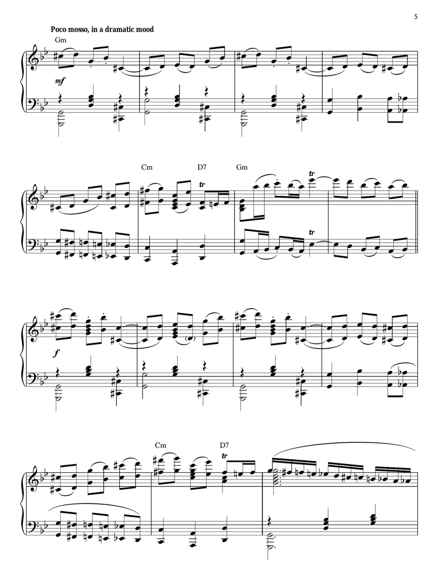 Chess Chess Piano Solo scores gallery preview page 5