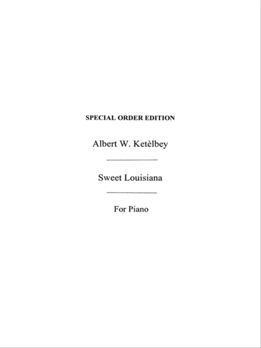 Sweet Louisiana (Piano) Piano Solo scores gallery preview page 1
