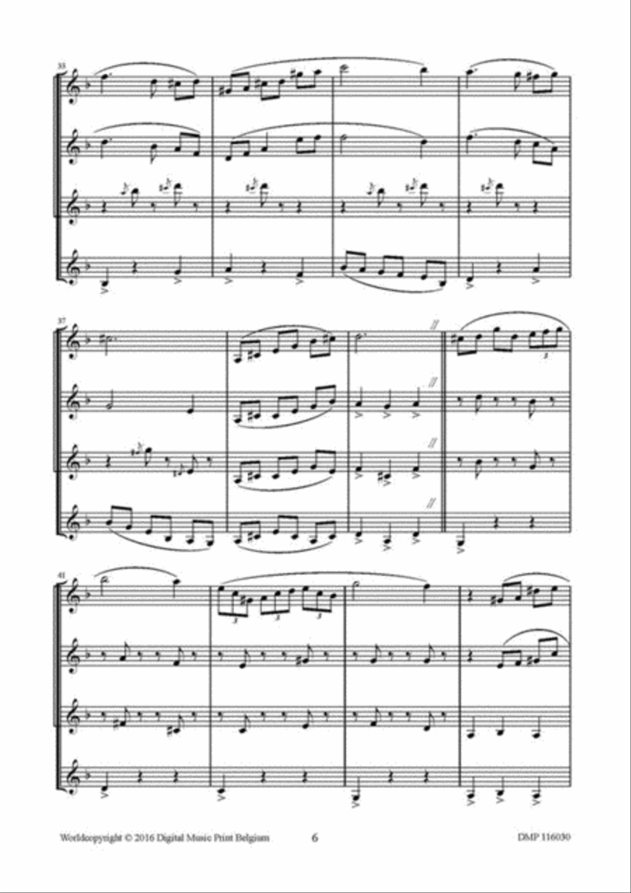 Waltz For Kelly Waltz For Kelly Clarinet Quartet scores gallery preview page 5