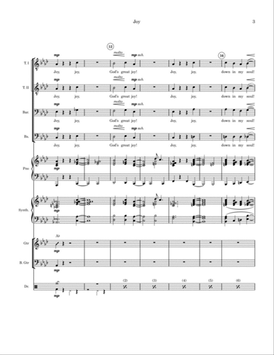 Joy Joy Bass Guitar scores gallery preview page 3