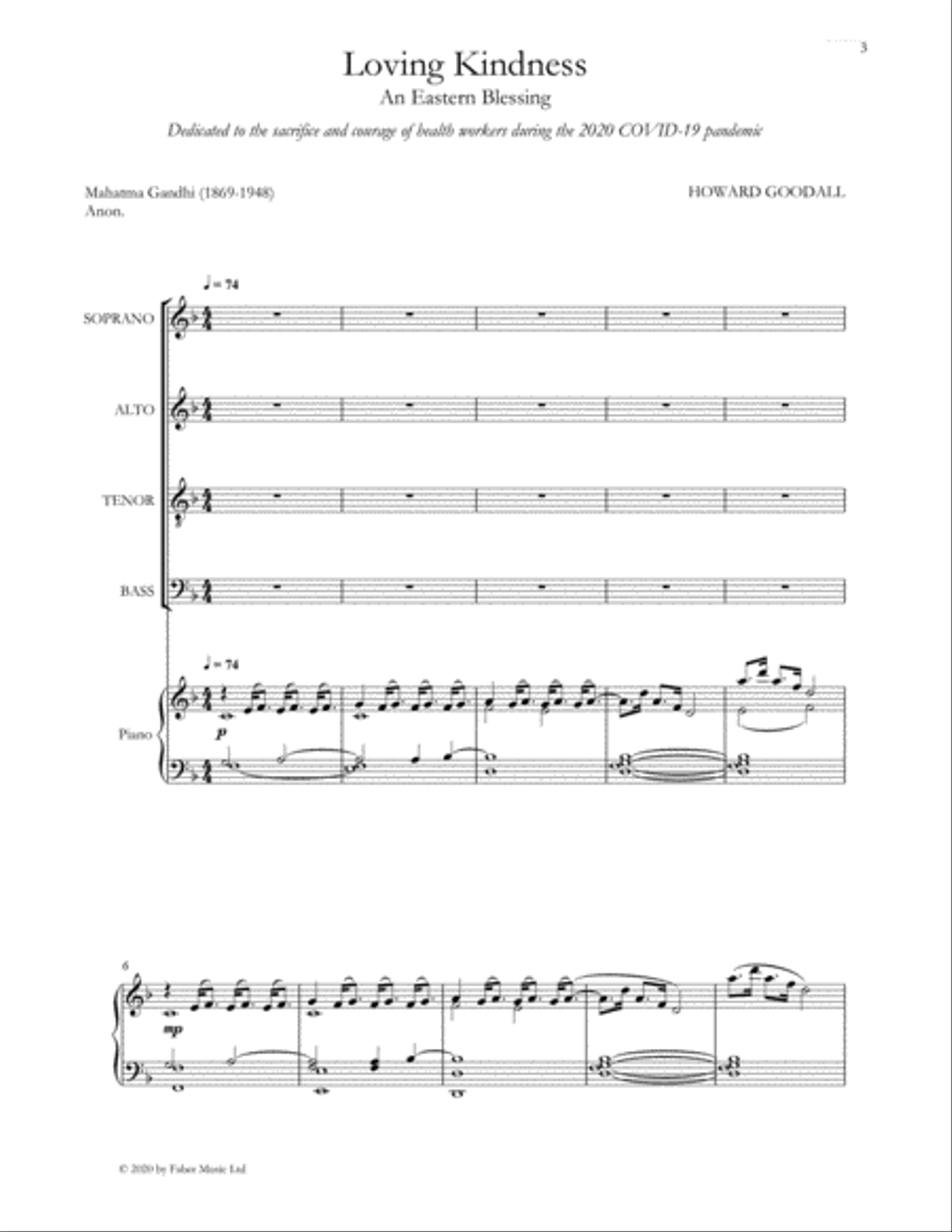 Loving Kindness 4-Part scores gallery preview page 1