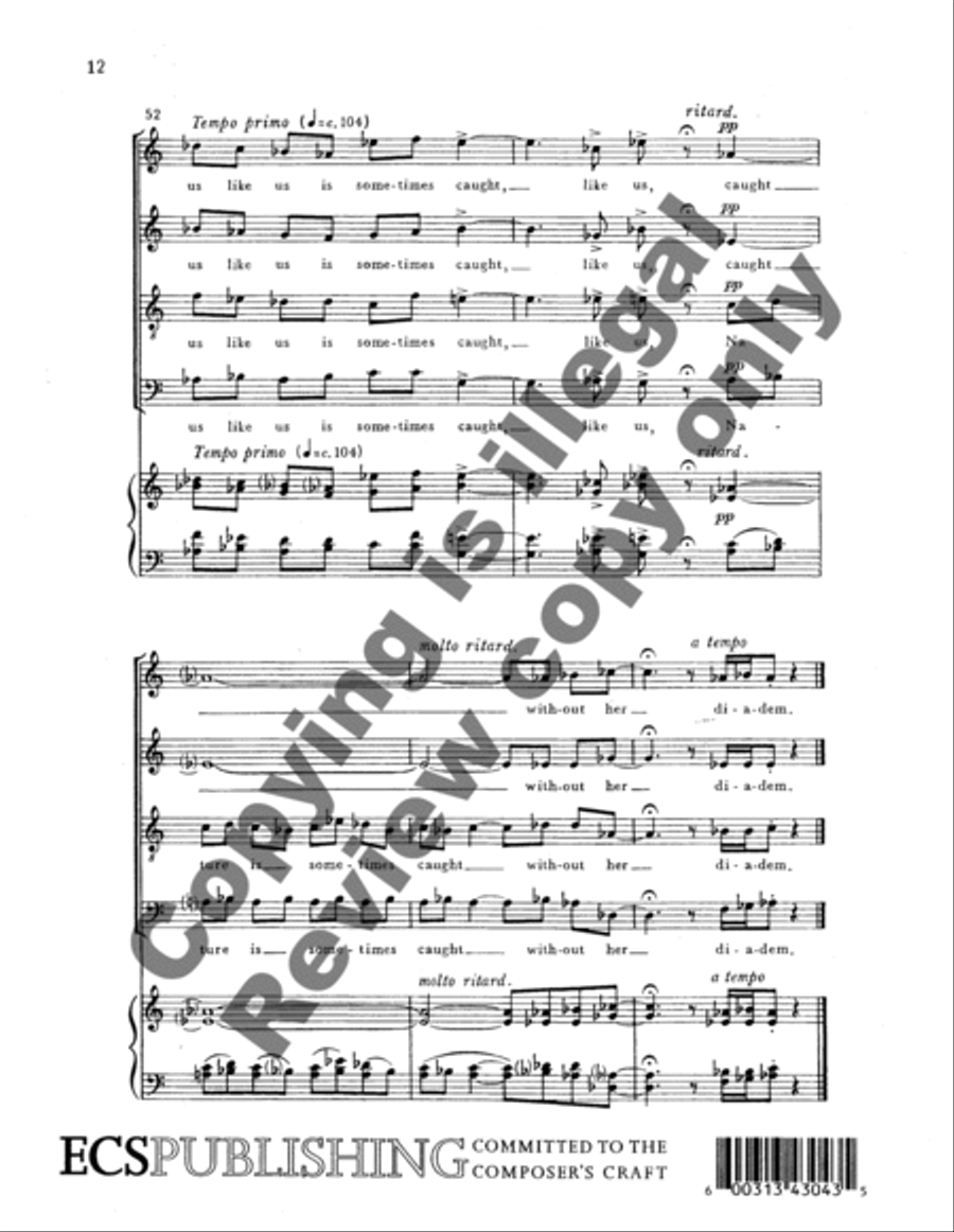 The Sky Is Low Clouds Are Mean 4-Part scores gallery preview page 16