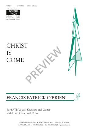 Book cover for Christ Is Come