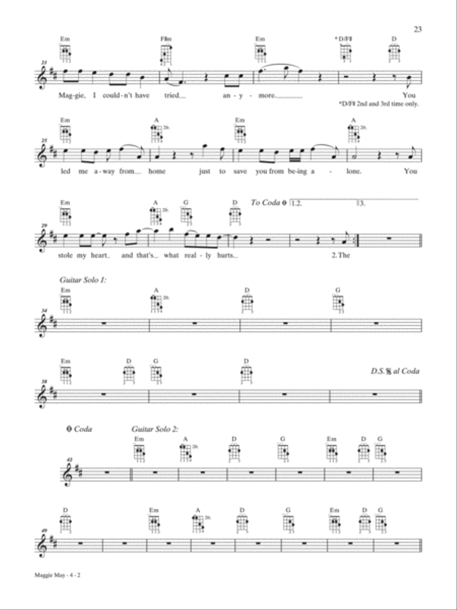 Maggie May Mandolin scores gallery preview page 2