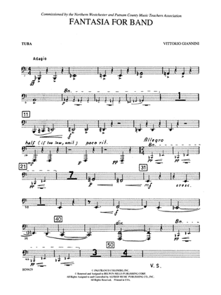 Fantasia for Band: Tuba