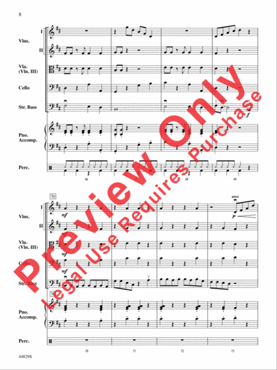 Uno, Dos, Bass! Uno, Dos, Bass! String Orchestra scores gallery preview page 21