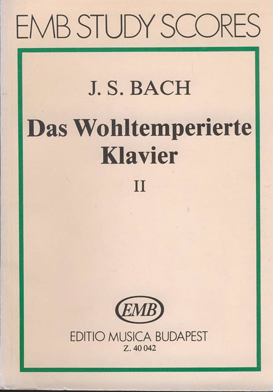 Das wohltemperierte Klavier II, BWV 870-893