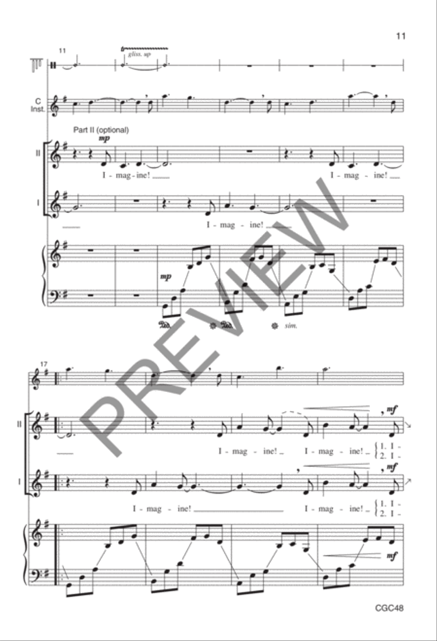 Imagine God! Preview Kit (Score & CD) Choir scores gallery preview page 10