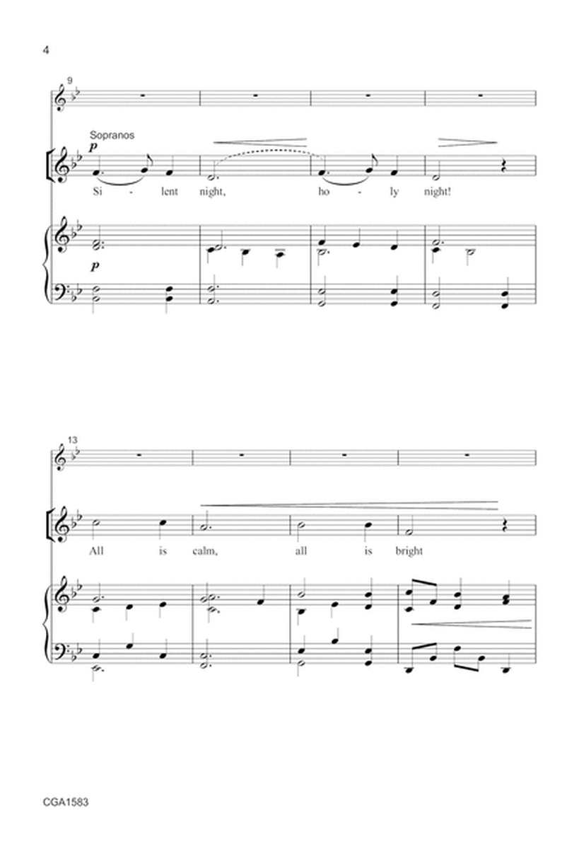 Silent Night (SATB) image number null