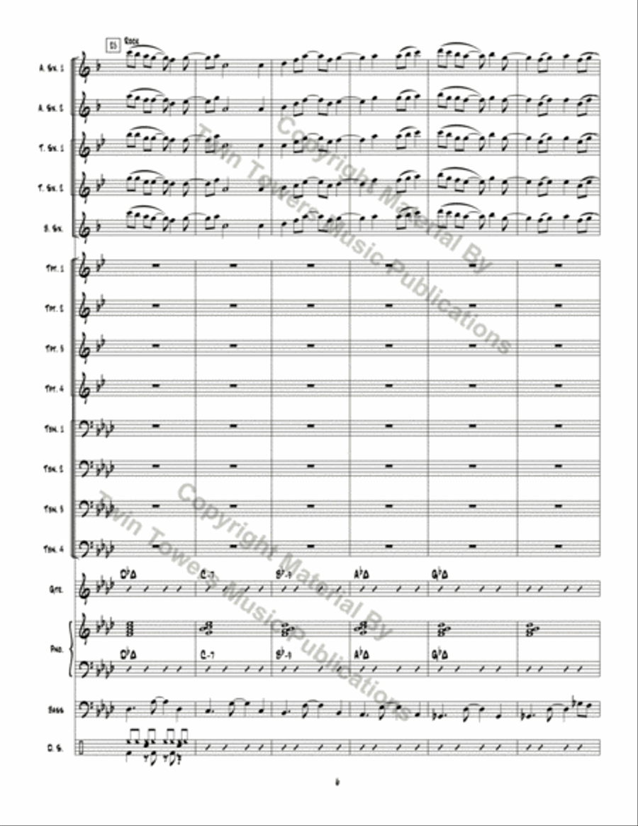 Optimistic Toasters Jazz Ensemble scores gallery preview page 7