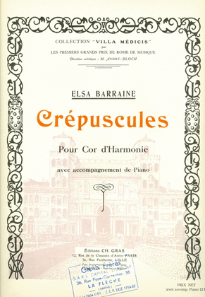 Crepuscules (saxophone-alto & Piano)