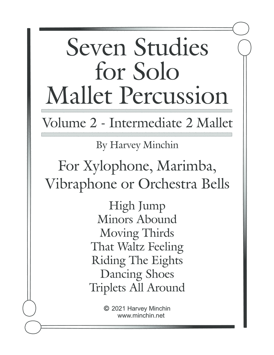 Seven Studies for Solo Mallet Percussion Volume 2 Percussion Ensemble scores gallery preview page 1