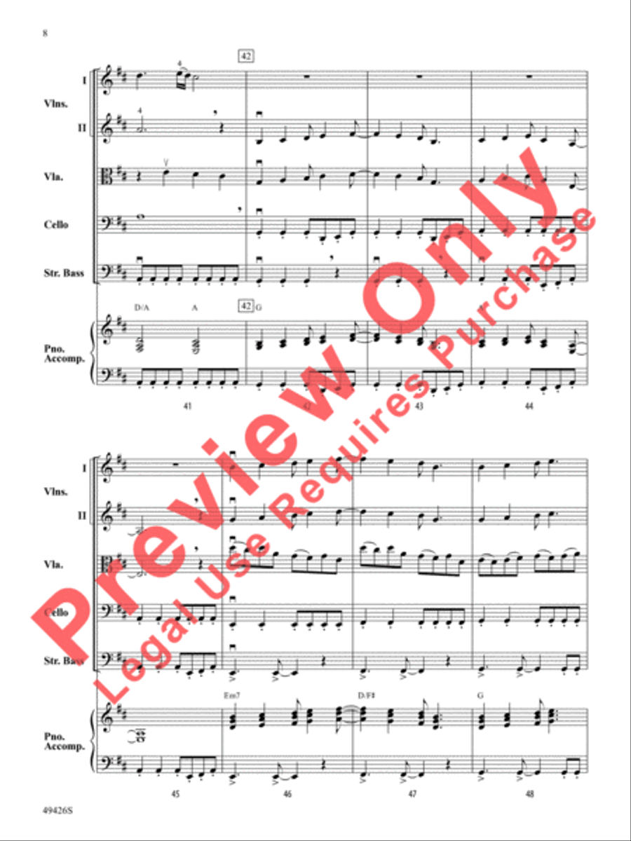 Come Fly With Me Come Fly With Me String Orchestra scores gallery preview page 9