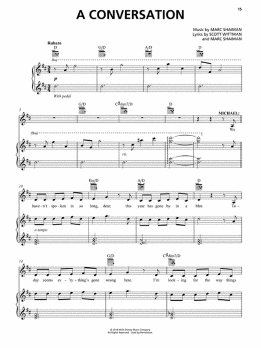 Mary Poppins Returns Piano, Vocal, Guitar scores gallery preview page 5