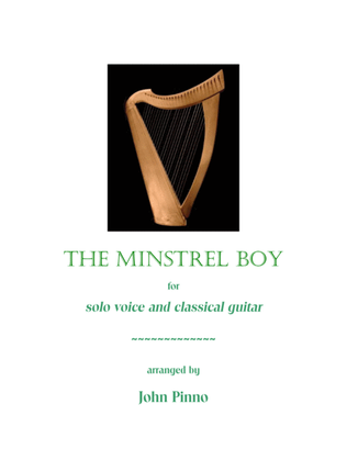 Book cover for The Minstrel Boy - voice and classical guitar