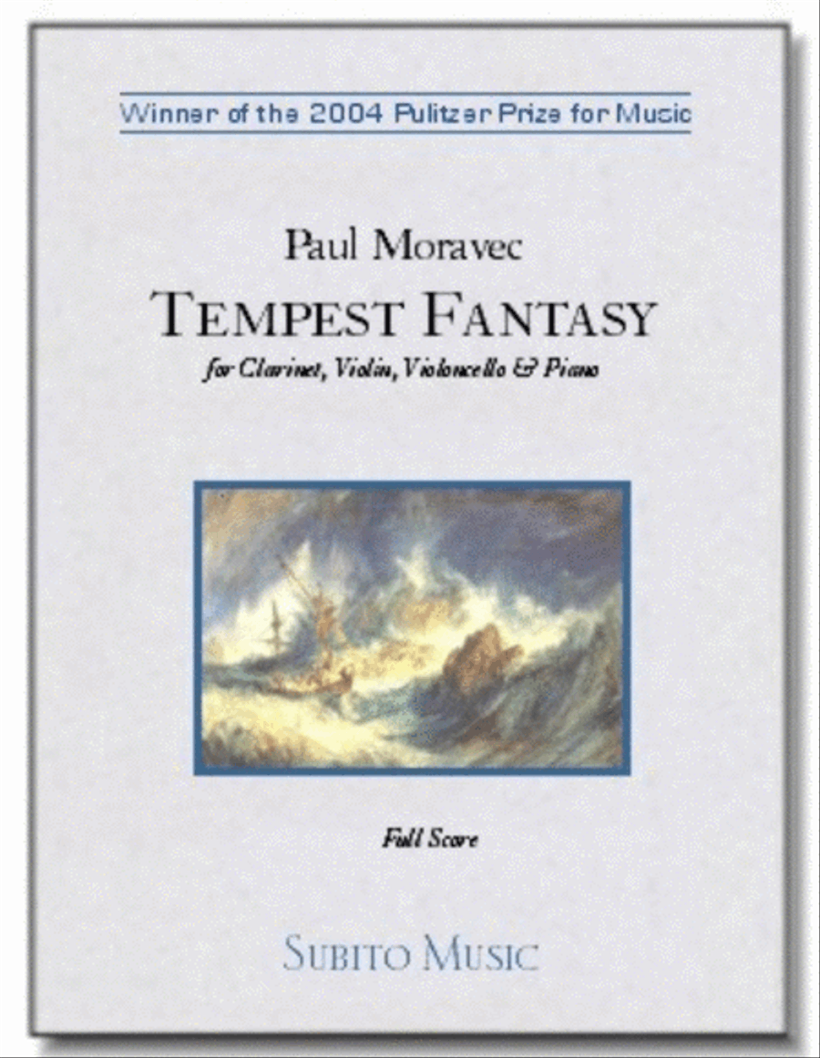 Tempest Fantasy Clarinet scores gallery preview page 1