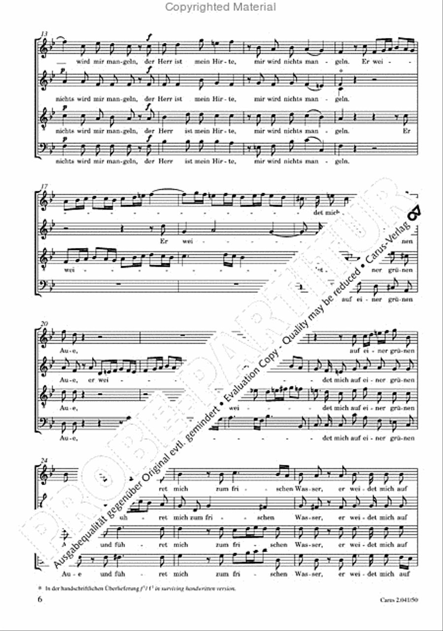 Motets and arias for choirs collected and edited by Johann Adam Hiller, vol. 5 Voice Solo scores gallery preview page 7