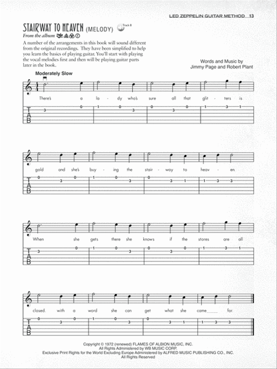 Led Zeppelin Guitar Method Guitar scores gallery preview page 3