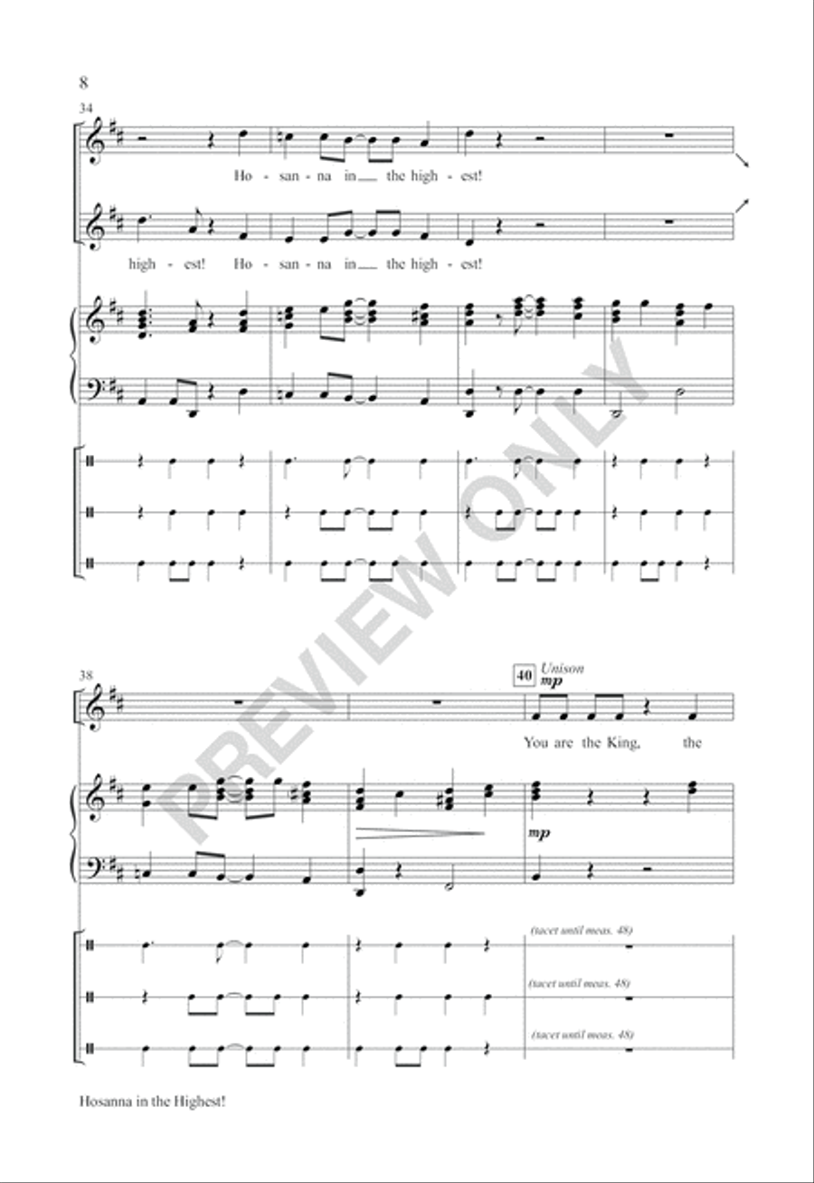 Hosanna in the Highest! 2-Part scores gallery preview page 7