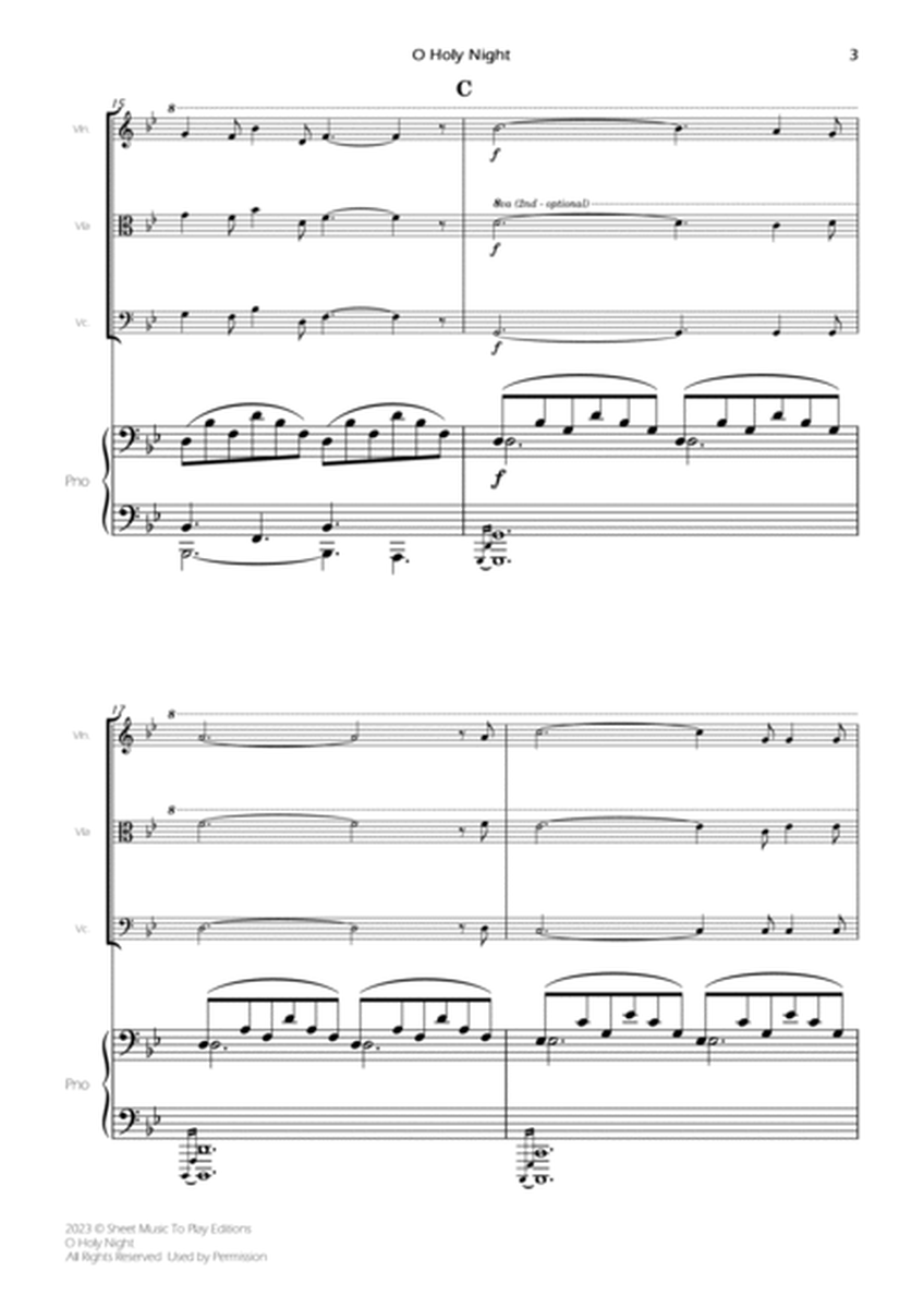 O Holy Night - Piano Quartet (Full Score) - Score Only image number null