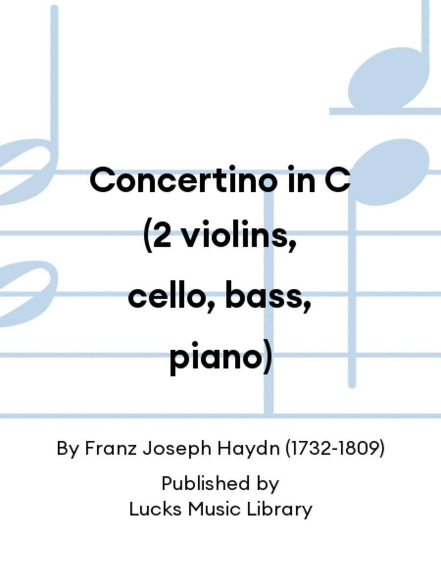 Concertino in C (2 violins, cello, bass, piano)