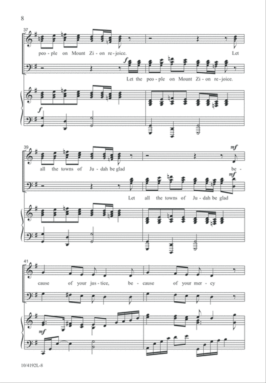 How Great Is the Lord 4-Part scores gallery preview page 9