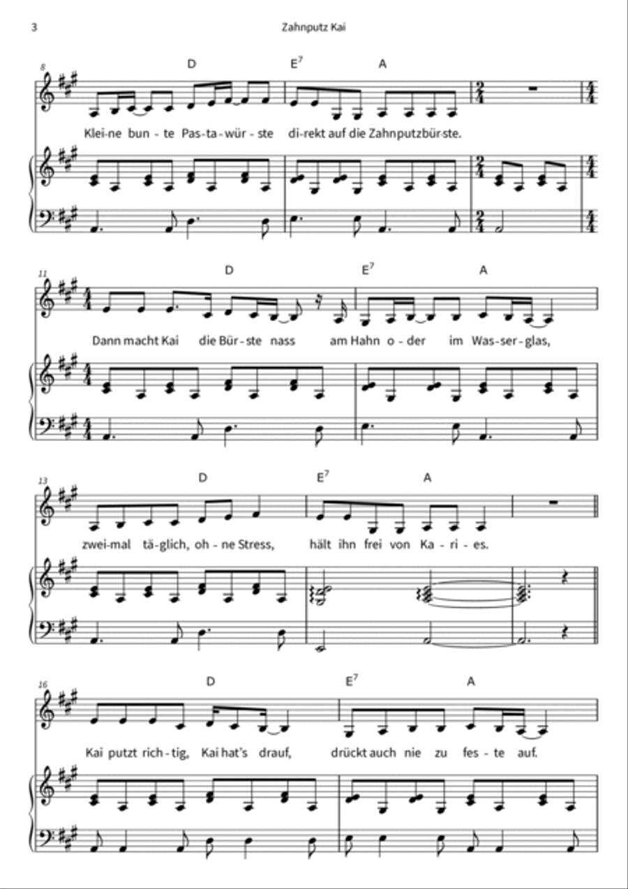 Zahnputz Kai Voice Solo scores gallery preview page 4