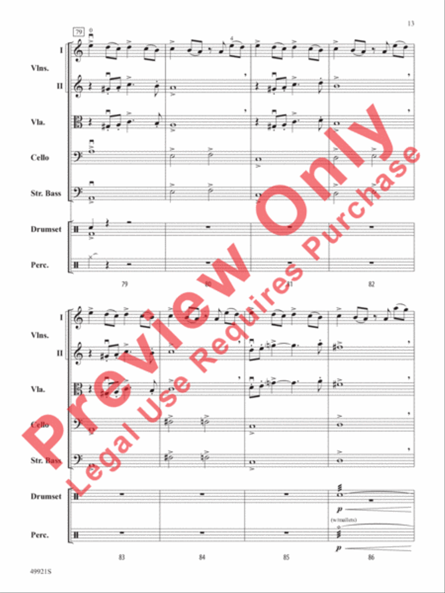 Black Adam String Orchestra scores gallery preview page 14