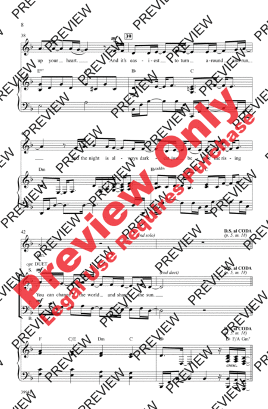 The Power of One - SoundTrax CD (CD only) Choir scores gallery preview page 8