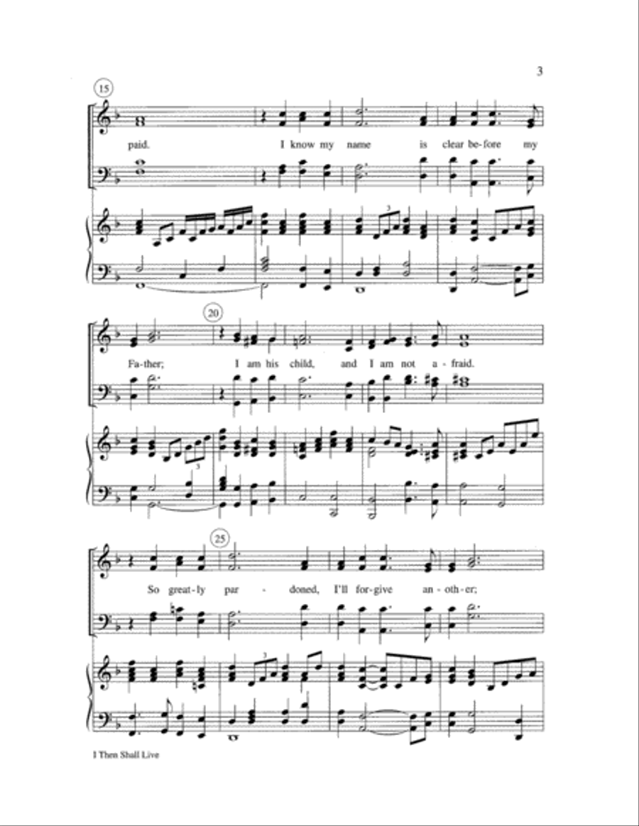 I Then Shall Live Choir scores gallery preview page 3