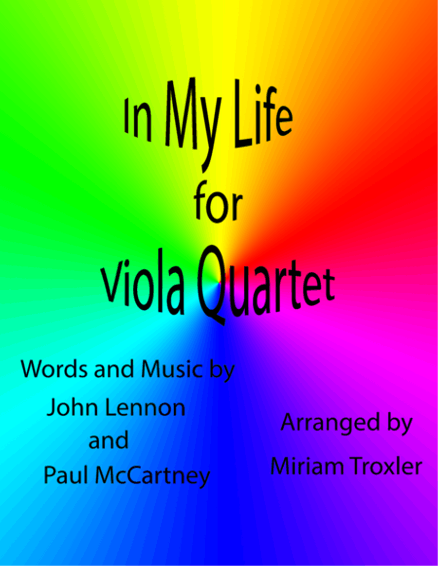 In My Life Viola scores gallery preview page 1