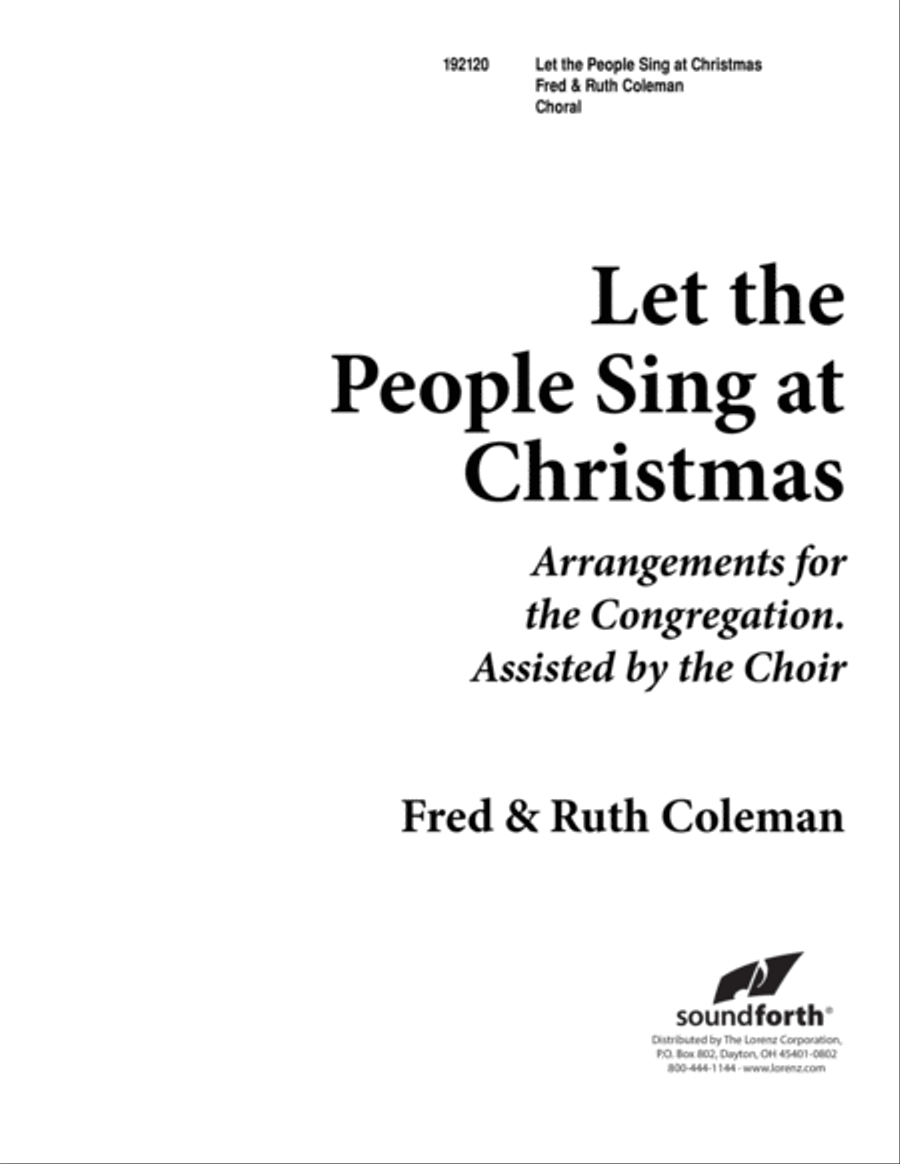 Let the People Sing at Christmas 4-Part scores gallery preview page 1