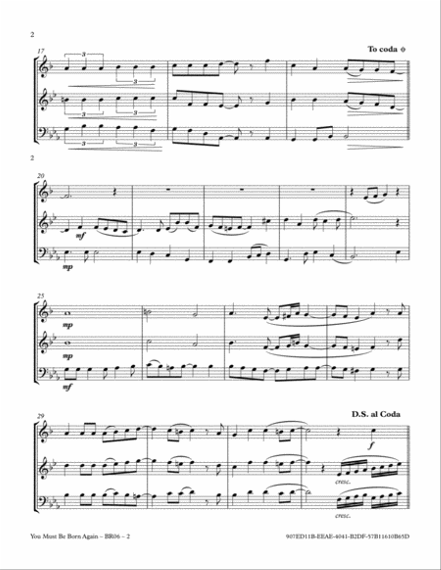 You Must Be Born Again You Must Be Born Again Brass Ensemble scores gallery preview page 5