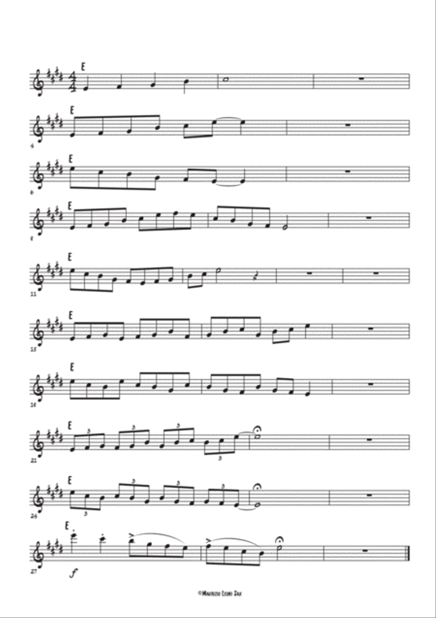 Le Scale Pentatoniche Maggiori Per Tutti i Sassofoni Alto Saxophone scores gallery preview page 6