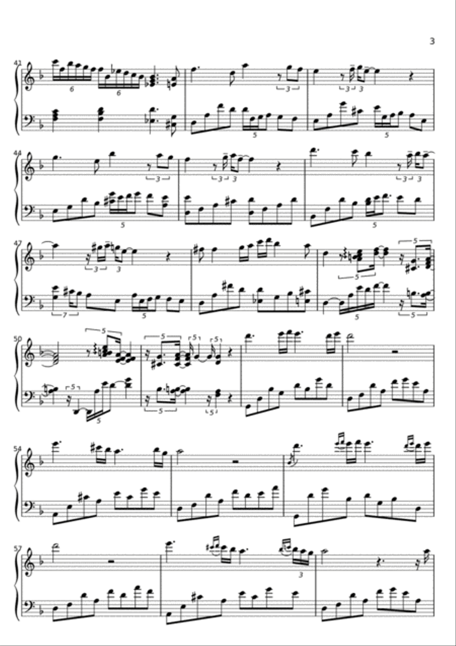Winter Story Piano Solo scores gallery preview page 3