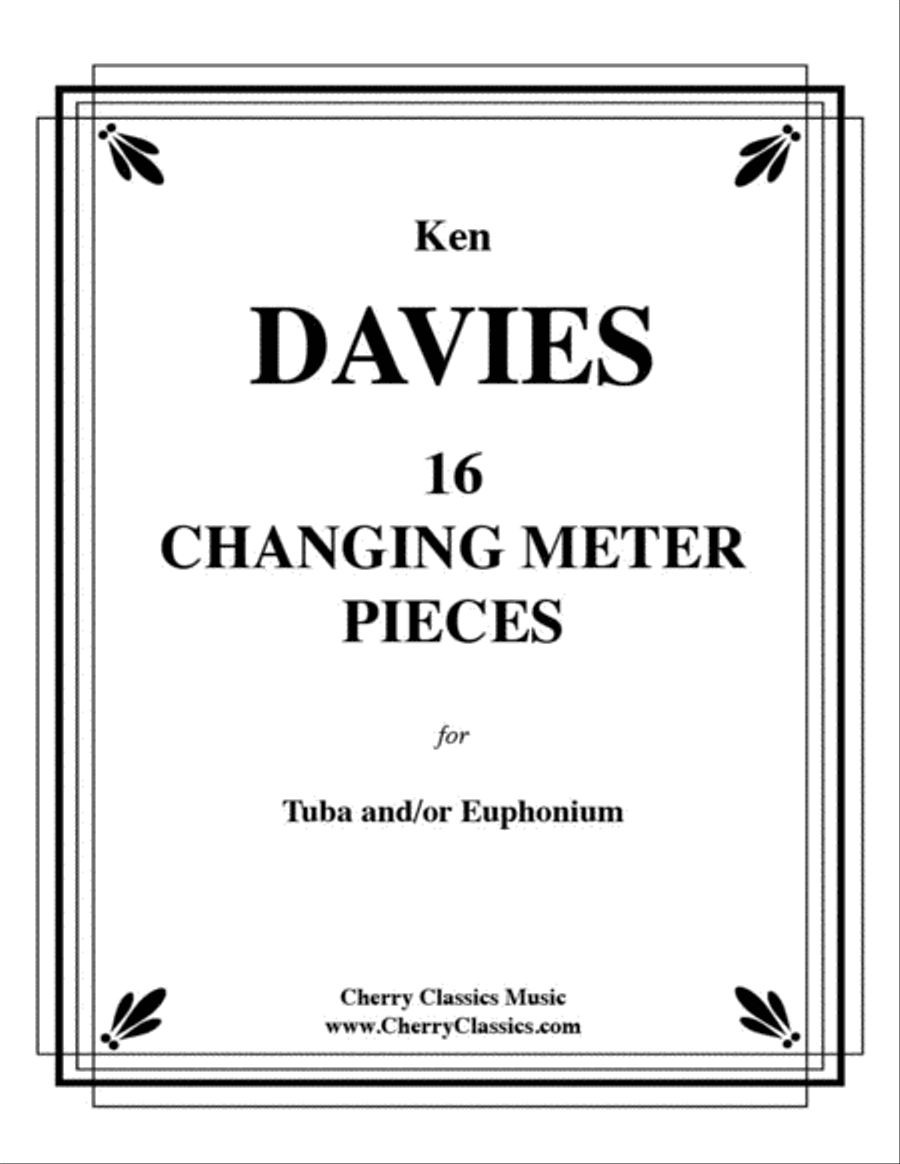 16 Changing Meter Pieces for Tuba and/or Euphonium (Baritone) Baritone Horn scores gallery preview page 1