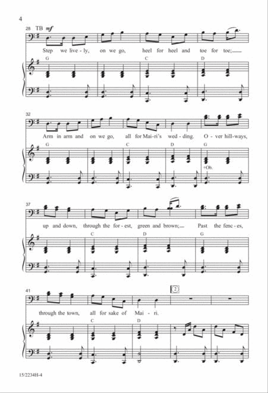 Mairi's Wedding 4-Part scores gallery preview page 4