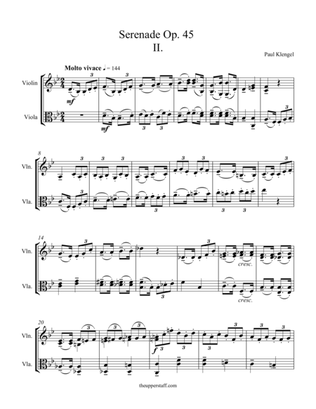 Serenade Op. 45 Movement 2