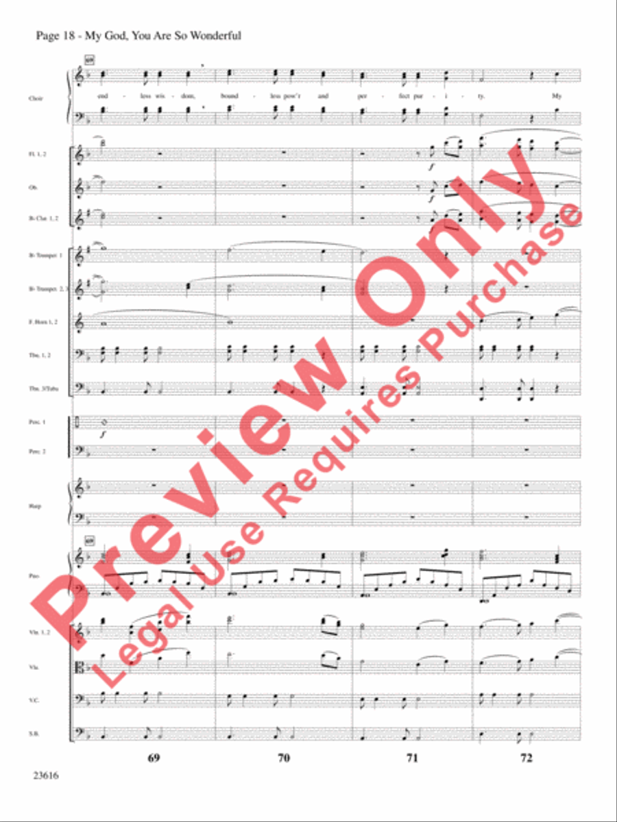 My God, You Are So Wonderful Choir scores gallery preview page 19