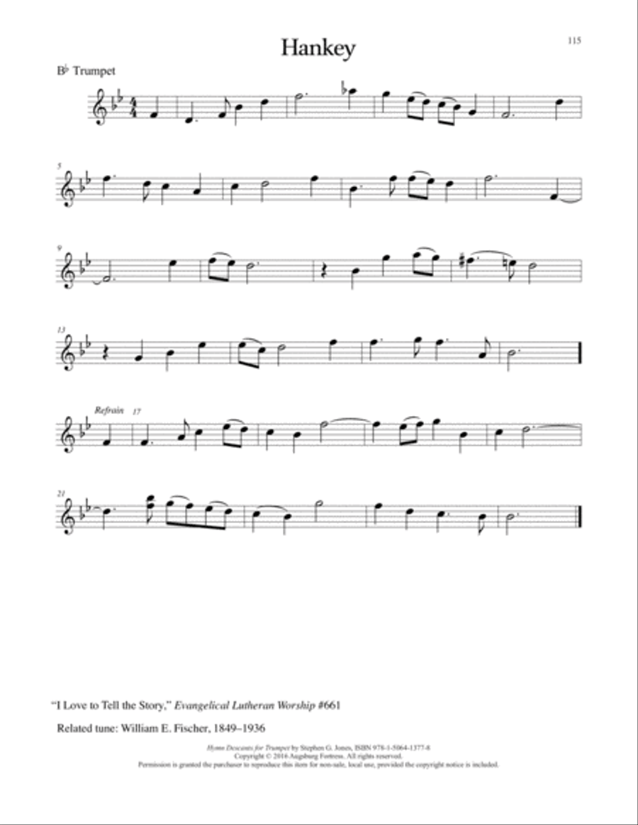 Hymn Descants for Trumpet C Trumpet scores gallery preview page 116