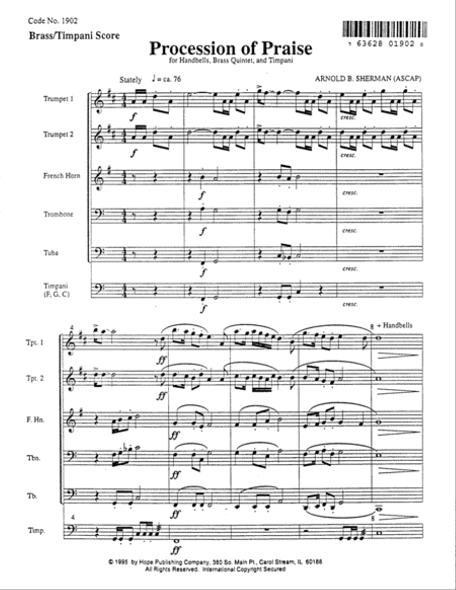 Procession of Praise 5-Octaves scores gallery preview page 2