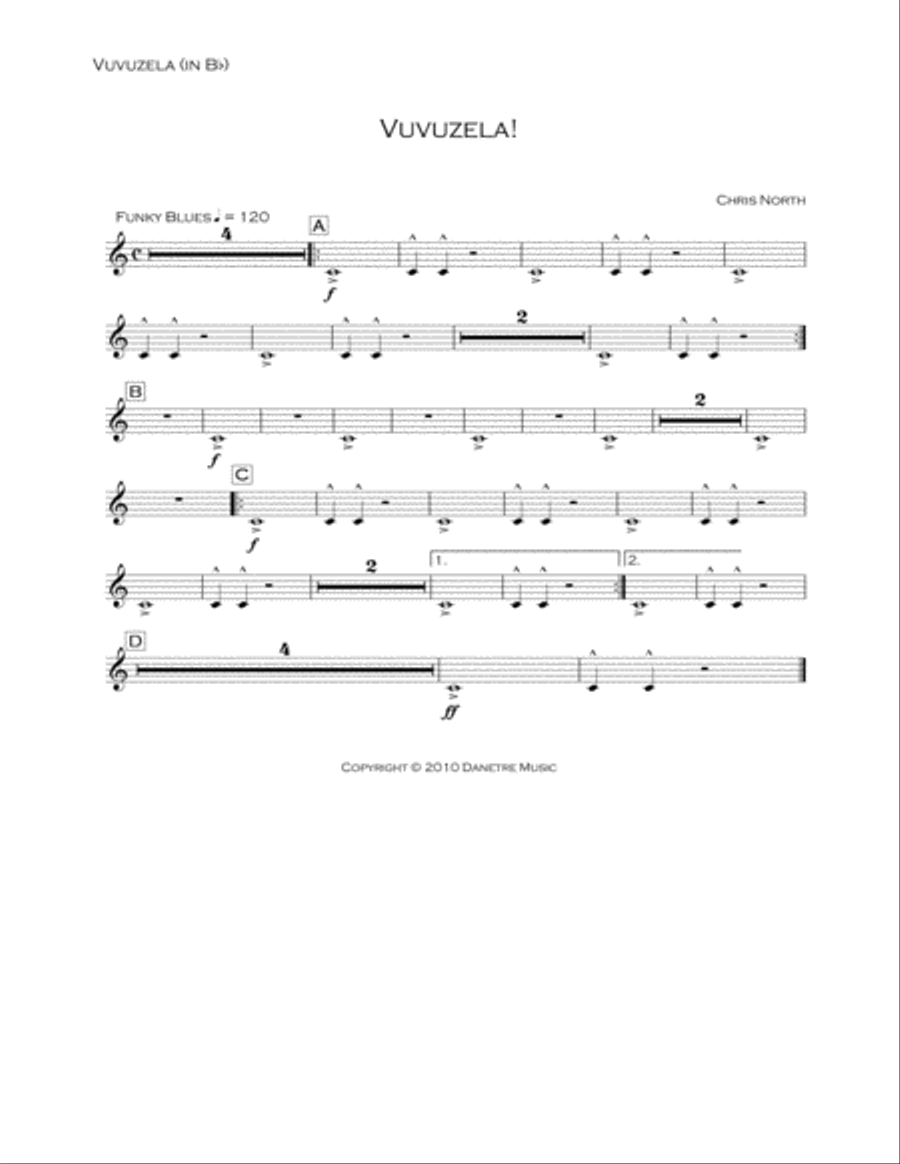 Vuvuzela! (Brass Band & Vuvuzela) Brass Band scores gallery preview page 2