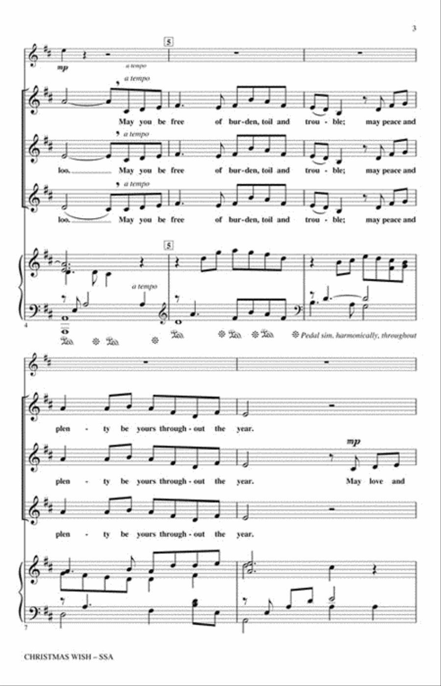Christmas Wish SSA scores gallery preview page 3