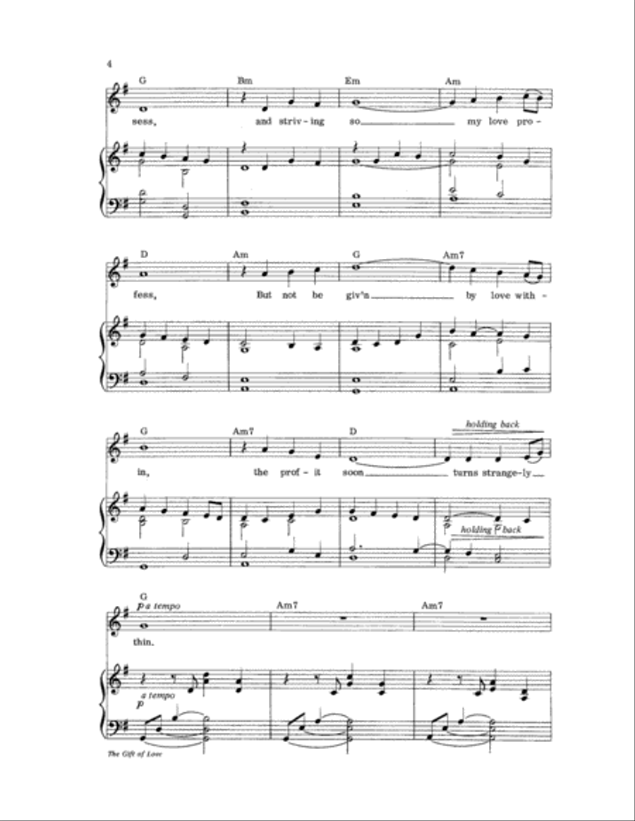 The Gift of Love The Gift of Love Unison Choir scores gallery preview page 5