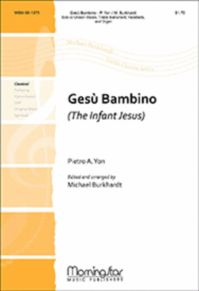 Book cover for Gesù Bambino (The Infant Jesus) (Choral Score)