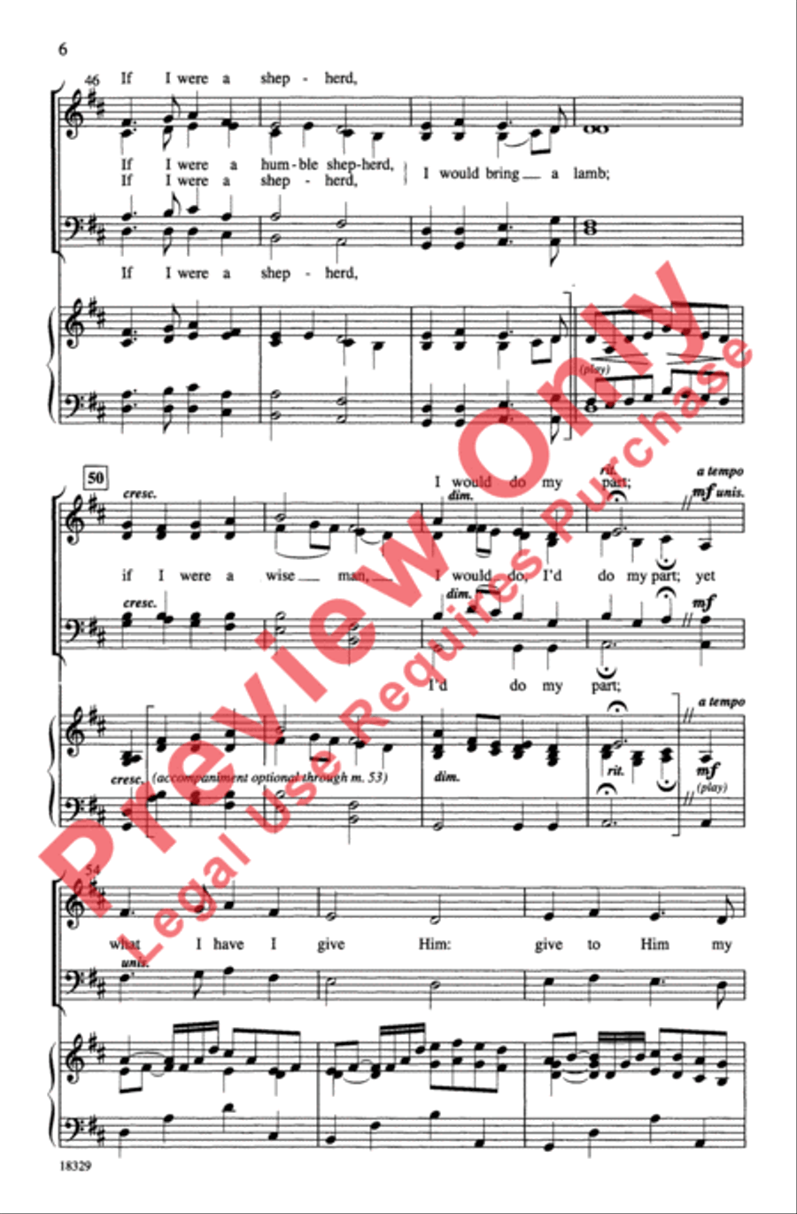 In the Bleak Midwinter In the Bleak Midwinter 4-Part scores gallery preview page 6