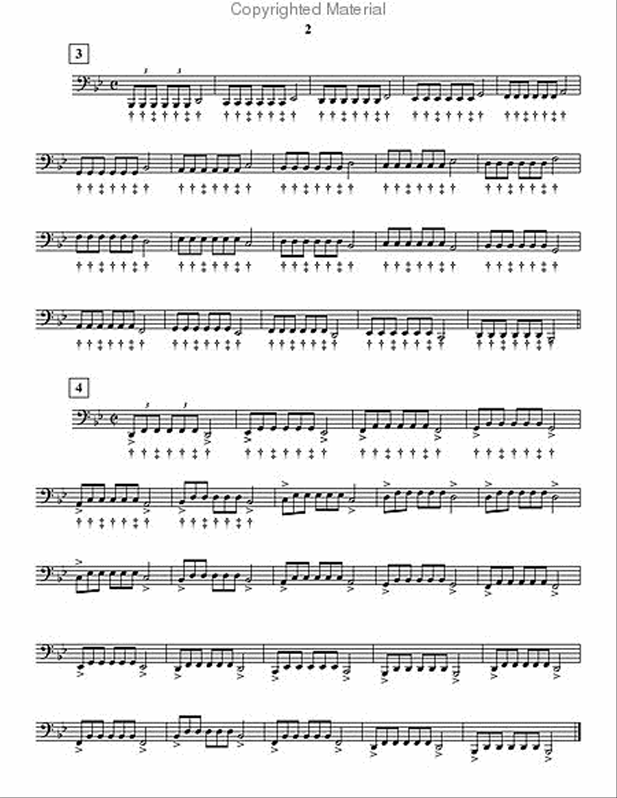 50 Exercises sur le Coup de Langue Ternaire Tuba scores gallery preview page 6