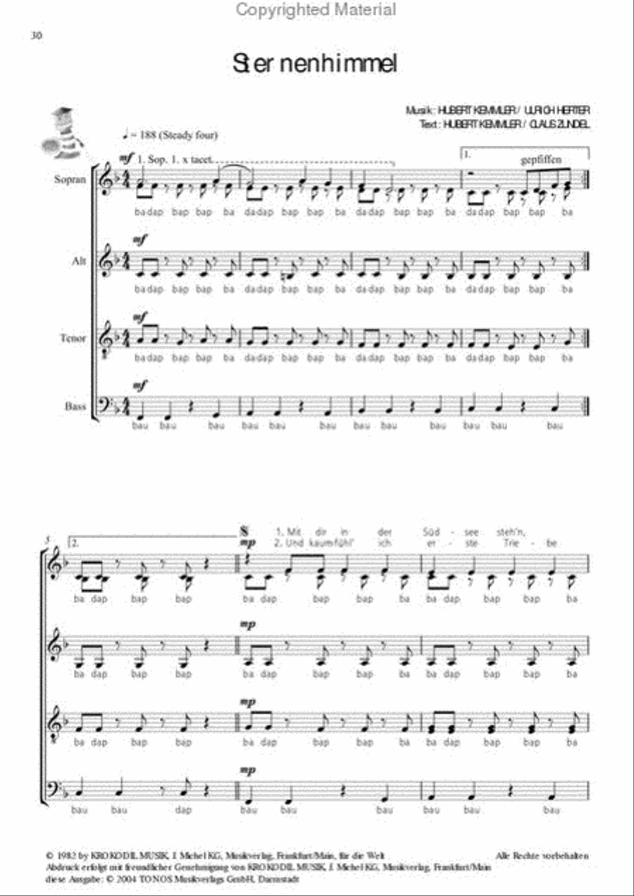 Carbonara 4-Part scores gallery preview page 17