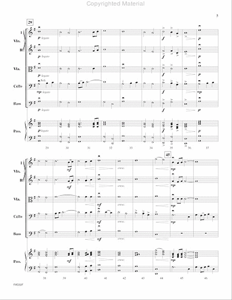 The Pursuit Of Knowledge String Orchestra scores gallery preview page 6