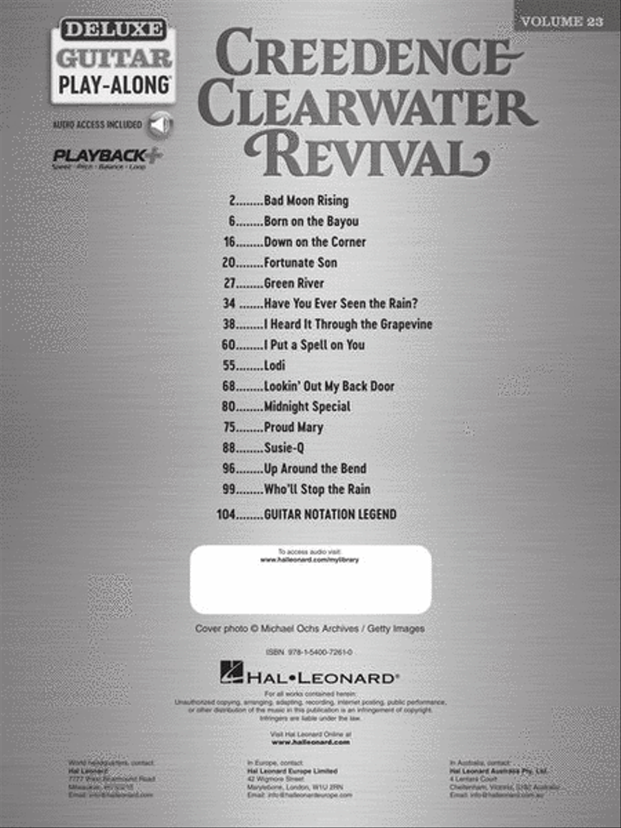 Creedence Clearwater Revival – Deluxe Guitar Play-Along Vol. 23 Guitar scores gallery preview page 3